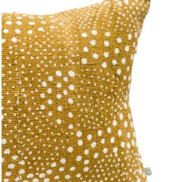 Extra Long Bolster Pillow Cover, African Mudcloth Long Lumbar Pillow, Mustard Yellow Cover - thumbnail 2