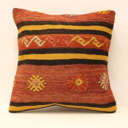 Kilim Pillow, Sofa Pillow Boho Pillow, Handwoven Pillow, 18x18 - 45x45 cm Minimalist Decorative Pillow, Cushion Cover Throw Pillow 4Kbf-463