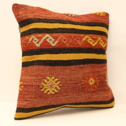 Kilim Pillow, Sofa Pillow Boho Pillow, Handwoven Pillow, 18x18 - 45x45 cm Minimalist Decorative Pillow, Cushion Cover Throw Pillow 4Kbf-463 - thumbnail 2