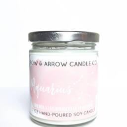 Soy Candle Zodiac Collection - Astrology Candles Constellation Aquarius Celestial Gift Idea Signs - thumbnail 2