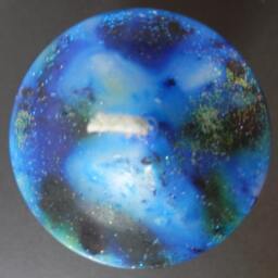 Blue Candle, Pillar Handmade Cylinder Candle - thumbnail 3