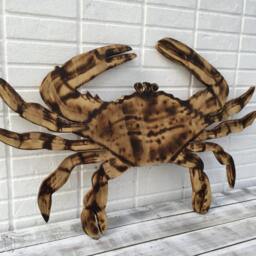 Large Red Crab Beach House Decor, Outdoor Wood Wall Art. Gift For Mom - thumbnail 3