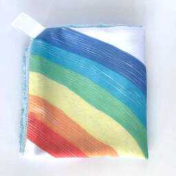 Rainbow Cuddle Blanket, Minky Blankie, Lovey, Baby Nursery, New Gift, Blanket - thumbnail 3