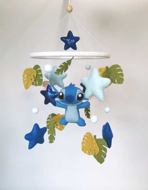 stitch Baby Mobile Felt Nursery Decor - image 1