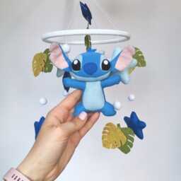 stitch Baby Mobile Felt Nursery Decor - thumbnail 2