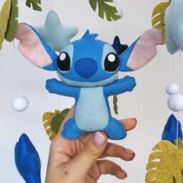 stitch Baby Mobile Felt Nursery Decor - thumbnail 3