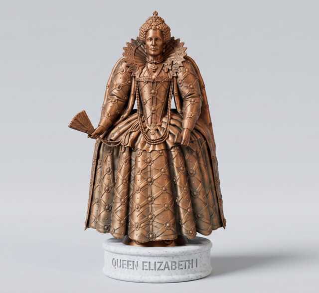 Elizabeth I Statue - Tudor Queen Historical Collectible Figurine - image 1