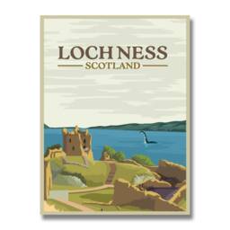 Loch Ness Monster Travel Poster - Wall Art Home Decor Printing Giclee Minimalist Scotland Highlands Artwork Scottish Gift - thumbnail 2
