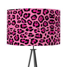 Lampshade Animal Leopard Print Velvet - Bright Pink Drum Lamp Shade 25cm 30cm 35cm 40cm 45cm Table Lamp Shade, Ceiling Shade - thumbnail 3