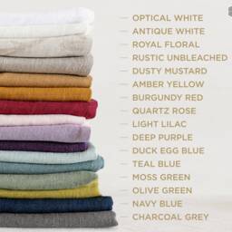 Royal Floral Pattern Linen Sofa Cover - Stonewashed Flax Couch Cover- Breathable Sectional - thumbnail 4