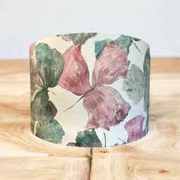 Hanalei Hibiscus, Soft Pink & Green Drum Lampshade/Pendant Shade