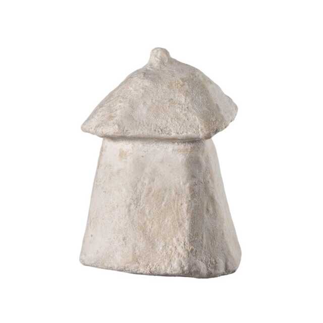 Little Japandi House - Original Sculpture Beige Wabi Sabi Decor Minimalist Art Handmade By Scandinavian Designer Laurie Poast - image 1