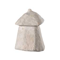 Little Japandi House - Original Sculpture Beige Wabi Sabi Decor Minimalist Art Handmade By Scandinavian Designer Laurie Poast - thumbnail 1
