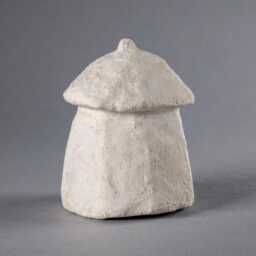 Little Japandi House - Original Sculpture Beige Wabi Sabi Decor Minimalist Art Handmade By Scandinavian Designer Laurie Poast - thumbnail 4