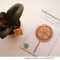 Thank You For Helping Me Grow Teachers Gift #2 - Planter Stick Plantpot Personalised School Christmas - thumbnail 3