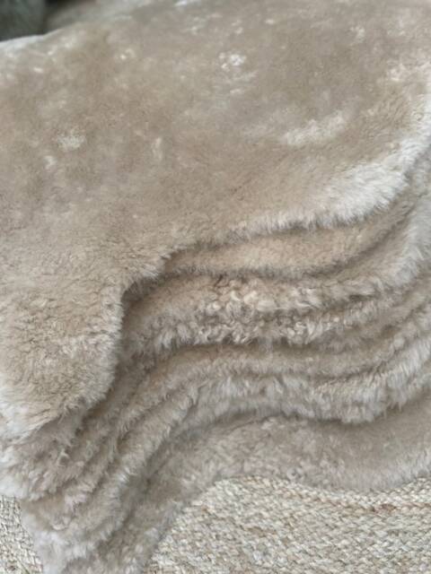 Oyster Shearling Sheepskin, Sheepskin For Upholstery, Genuine Short Wool Shearling, Amazing Gift - image 1