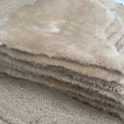 Oyster Shearling Sheepskin, Sheepskin For Upholstery, Genuine Short Wool Shearling, Amazing Gift - thumbnail 2