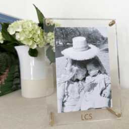 Shadow Monogram Acrylic Frame // Photo Gifts, Custom Picture Frame, Personalized Gifts For Mom, Christmas Her - thumbnail 3