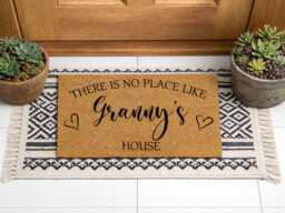 Grandparent Announcement Idea - Personalized Floor Mat New Home - thumbnail 1