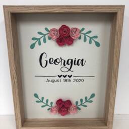 Birth Announcement, Details, Nursery Decor, Custom Order, Wall Decor, Shelf Baby Gift, Personalised Baby Gift, Newborn Gift - thumbnail 4
