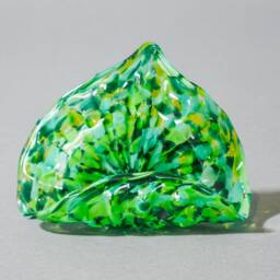 Blown Glass Business Card Or Phone Holder Green - thumbnail 2