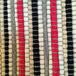 "Handmade Chindi Rug, Handmade Rag Boho Rug, Rag. Vegan Colorful, 24""x40" - thumbnail 4