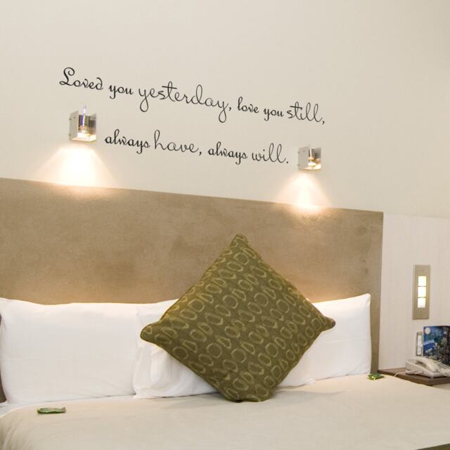 Love You Still Always Will - Romantic Wall Quote Vinyl Decal Words Bedroom Decor Art- 037 - image 1