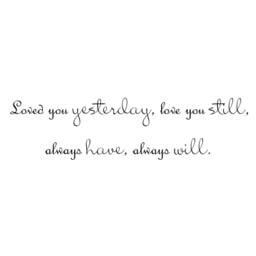 Love You Still Always Will - Romantic Wall Quote Vinyl Decal Words Bedroom Decor Art- 037 - thumbnail 3