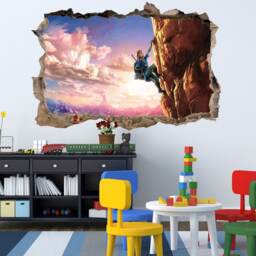 Zelda Wall Sticker Legend Of Decal Kids Video Game Decor Gamers Gift - thumbnail 3