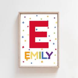 6 Girls Nursery Prints, Rainbow Wall Art, Bedroom Decor, Playroom Prints - thumbnail 3