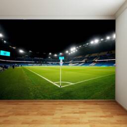 Manchester City Full Wall Mural - Night Time Corner Flag Stadium Art - thumbnail 2