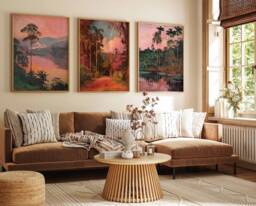 Set Of 3 Thailand Posters, Thai Floral Prints, D??cor, Travel Art, Asian Poster, Oriental Wall Decor, Gift - thumbnail 1
