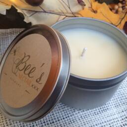 Lemon Verbena ~ All Natural Soy Candle 8 Oz Tins Travel Wedding Present Gifts - thumbnail 4