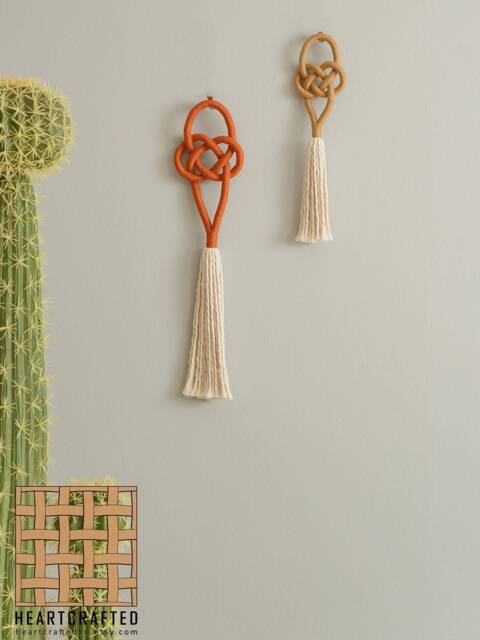 Rope Wall Hanging, Unique Gift, Celtic Knot Decor, Engagement Colorful Macrame, Trendy Nautical Abstract Art W50 - image 1