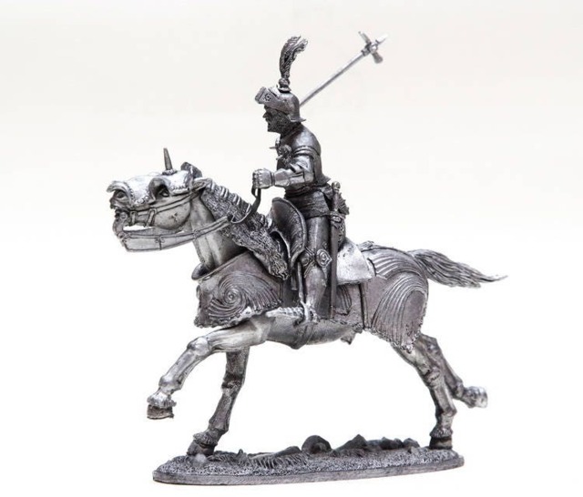 Cavalry 132 Scale England Knight 1513 Yr. Metal Figure - image 1