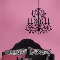 Reusable Stencil Chandelier - Size Med Wall Stencils Better Than Decals - thumbnail 2