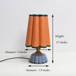 Handmade Candy Orange Fabric Lamp For Day Gift-26# - thumbnail 2