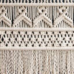 "xxl/Large Macrame Wall Hanging - Woven Fiber Art ""Vivian" - thumbnail 3
