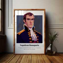 Napoleon Bonaparte Quote Poster French Revolution Art Print - thumbnail 1