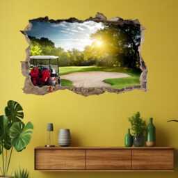 Golf Course Wall Decal Sticker - Sports Mural Art Print For Home Office Decor - Dh14 - thumbnail 3