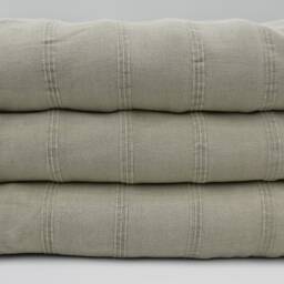 "Stone Washed Throw, Turkish Blanket, Beige Blanket, Soft Throw, 67""x85" - thumbnail 2