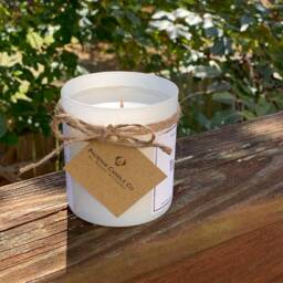 Yuletide - Holly Berry Scent Soy Coconut Wax Candle, All Natural, Wood Wick - thumbnail 2
