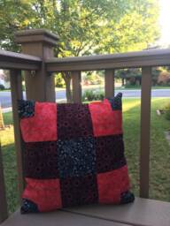 Indonesian Batik Patchwork Pillow Cover - thumbnail 1