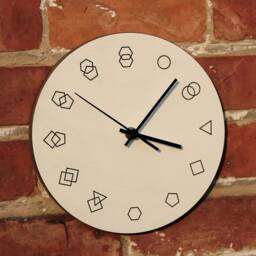 Amovi Clock - Horloge Au Design Moderne En Contreplaqu?? De Bouleau Hpl Haute Qualit?? Et M??canisme Silencieux - thumbnail 2