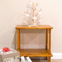 Handmade Scandinavian Wood Christmas Tree - Minimalist Tabletop Decor - 12 In - thumbnail 3