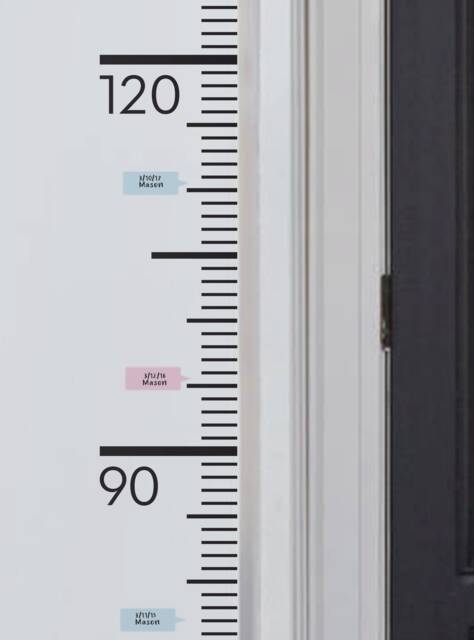 Growth Chart Ruler Decal in Centimeters - Children's Vinyl Wall - image 1