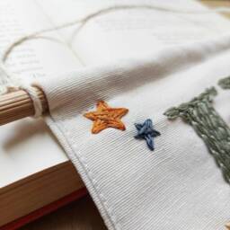 Embroidered Children's Name Banner Personalized Nursery Decor, Kids Room - thumbnail 4