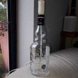 Old Pulteney Scotch Whisky(Upcycled Table Lamp Without Shade - 3Amp UK Electrical Plug With On/Off Switch - thumbnail 2