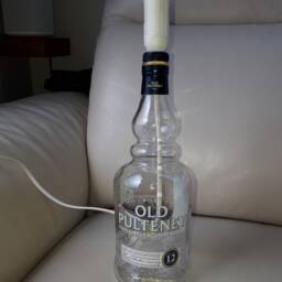 Old Pulteney Scotch Whisky(Upcycled Table Lamp Without Shade - 3Amp UK Electrical Plug With On/Off Switch - thumbnail 1