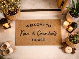 Nan Grandads Residence - Custom Name Welcome Mat Unique Reveal Entryway D??cor - thumbnail 1